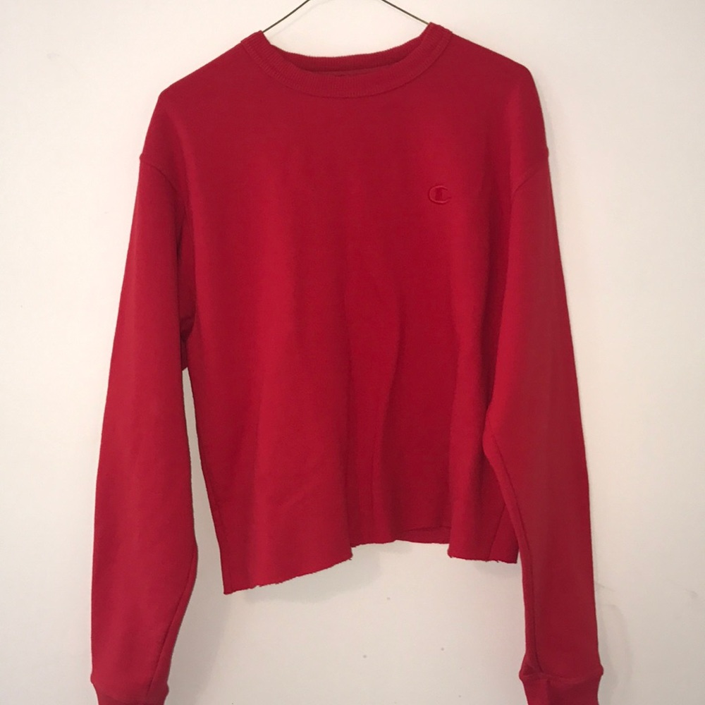 Champion brand cropped crew neck